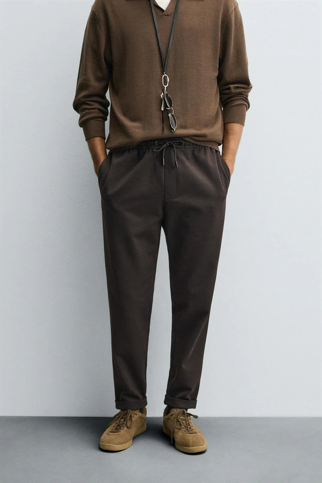 Basic Trousers - Chocolate - Image 3