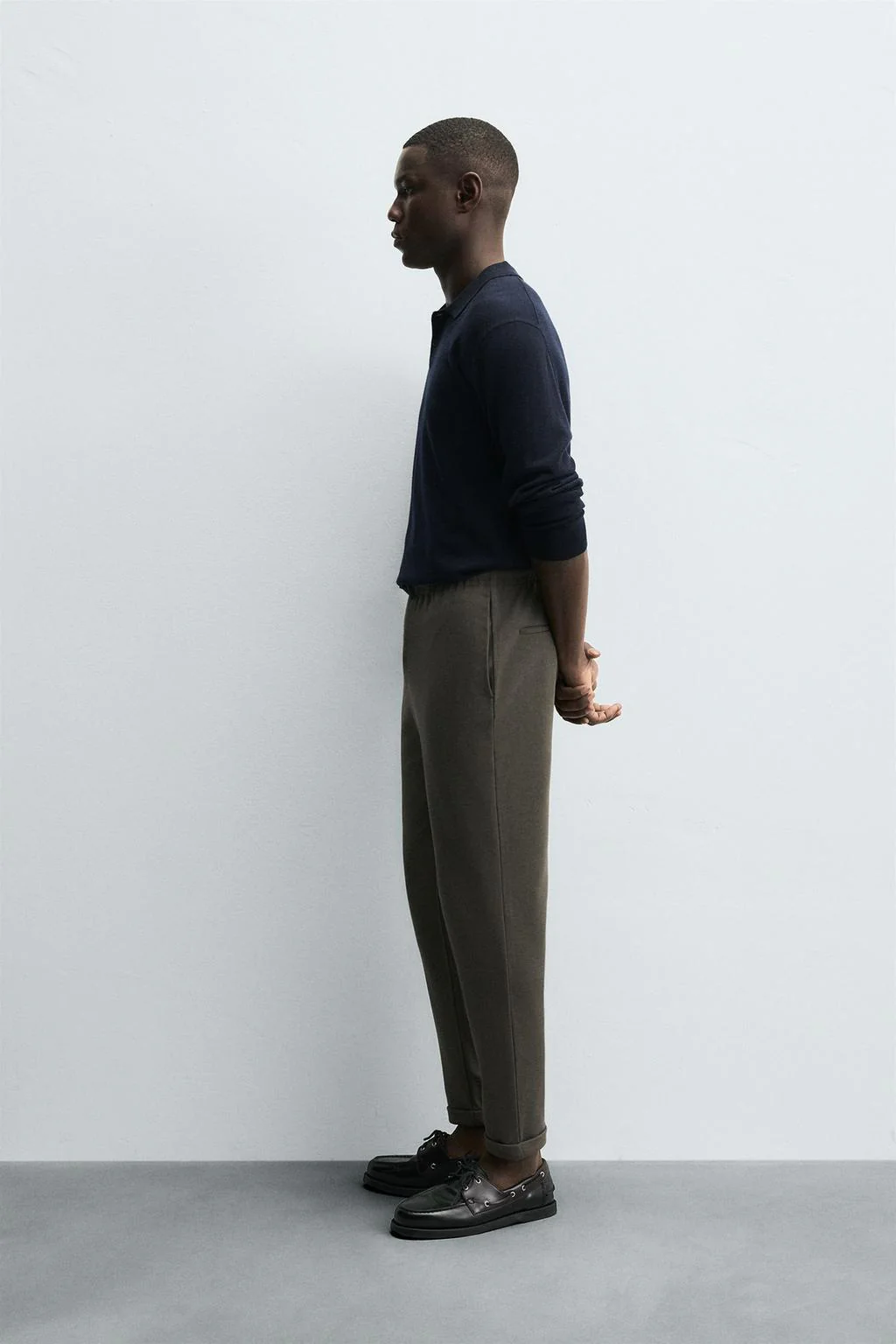 Basic Trousers - Olive - Image 5