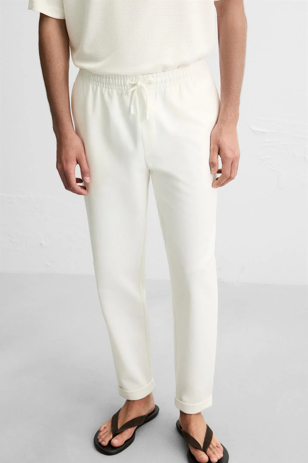 Basic Trousers - White - Image 9