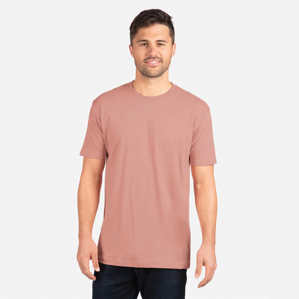 Crew Neck T-Shirt - Dusty Rose - Image 5