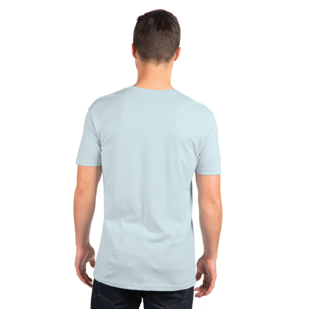 Crew Neck T-Shirt - Powder Blue - Image 3