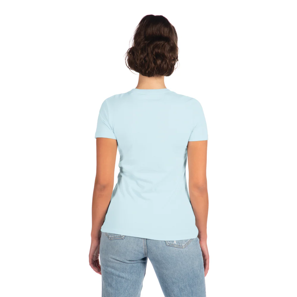 Crew Neck T-Shirt - Powder Blue - Image 4