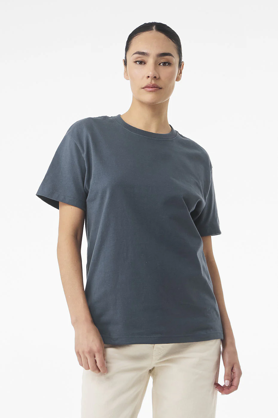 Drop Shoulder Oversized T-Shirt - Charcoal - Image 6