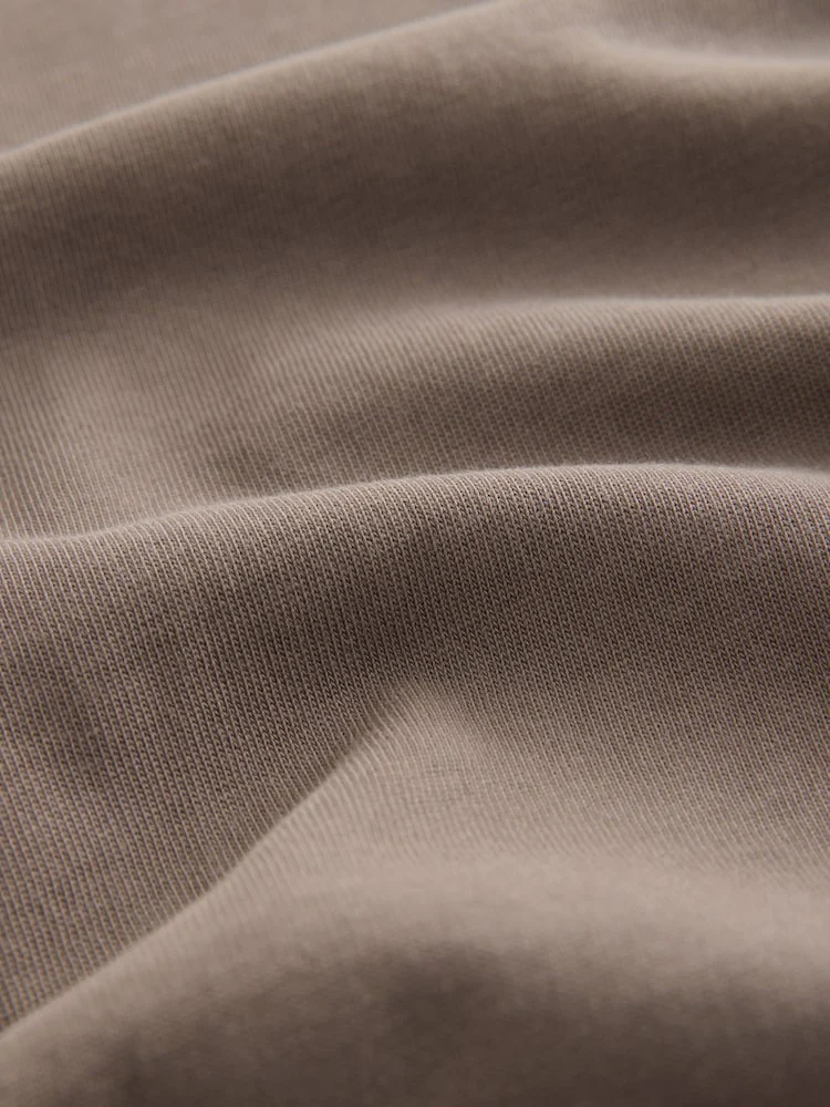 Drop Shoulder Oversized T-Shirt - Smokey Taupe - Image 4
