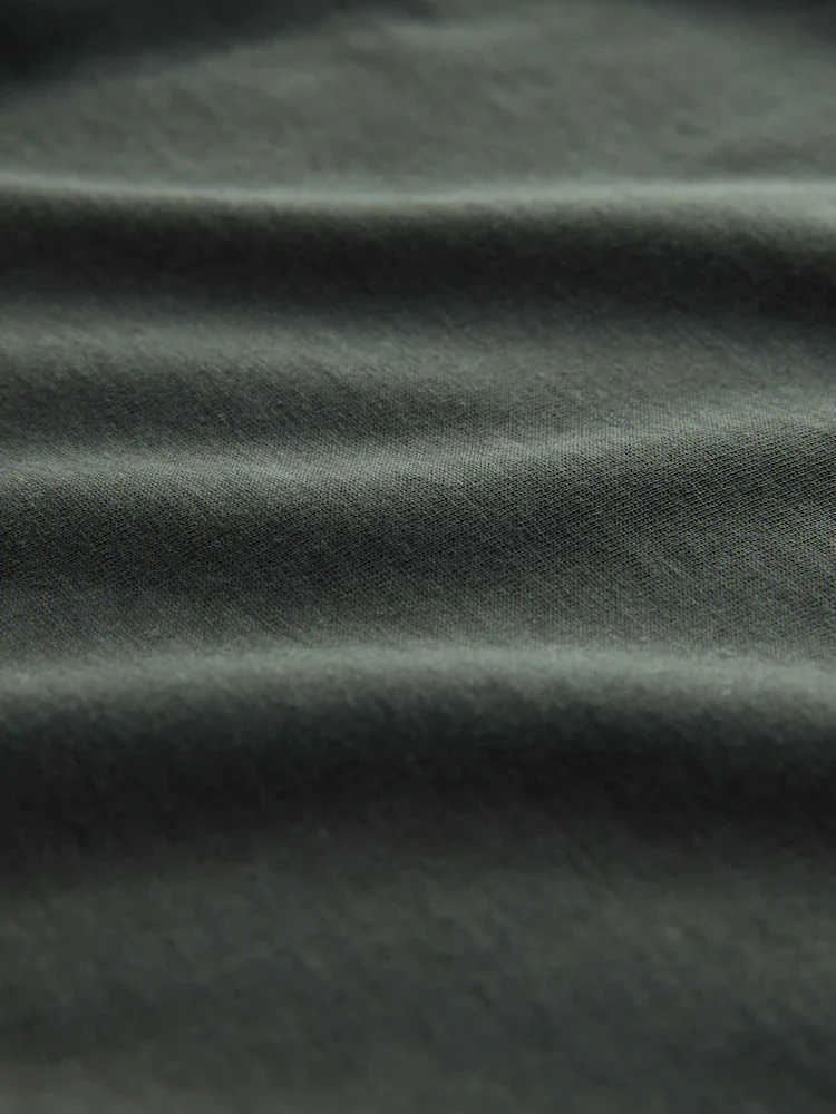 Crew Neck T-Shirt - Forest Green - Image 5