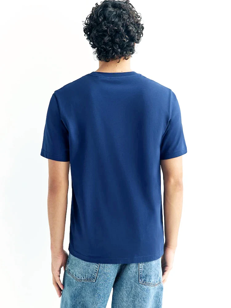 Crew Neck T-Shirt - Royal - Image 2