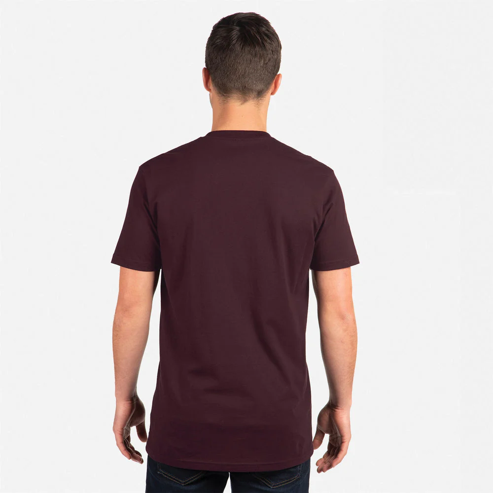 Crew Neck T-Shirt - Wine - Image 6